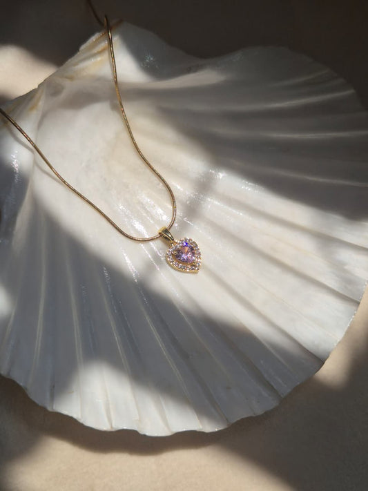 Pink Heart Necklace