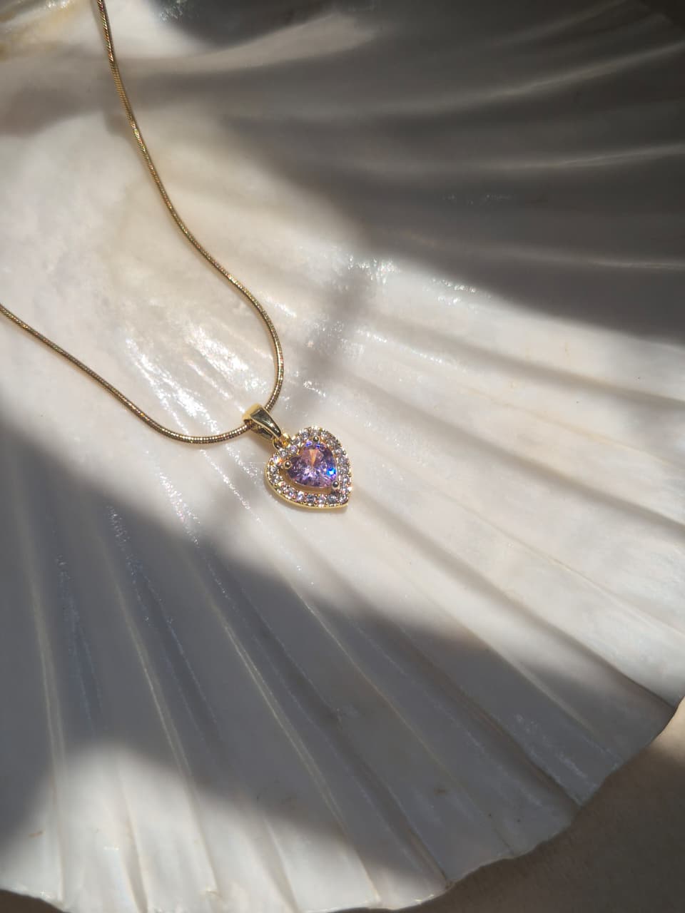 Pink Heart Necklace