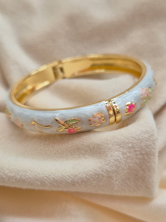 Baby Blue Enamel Kada (Small Size)
