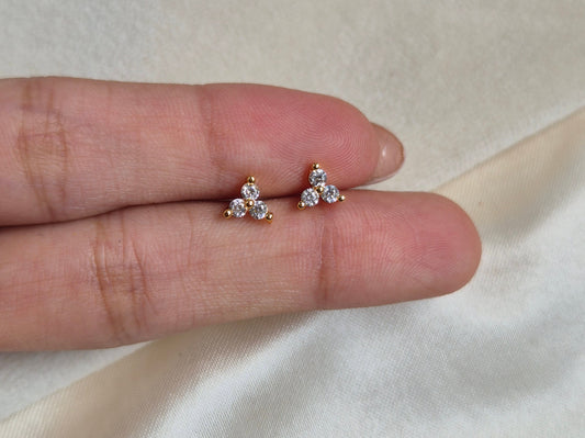 3 Stone Studs