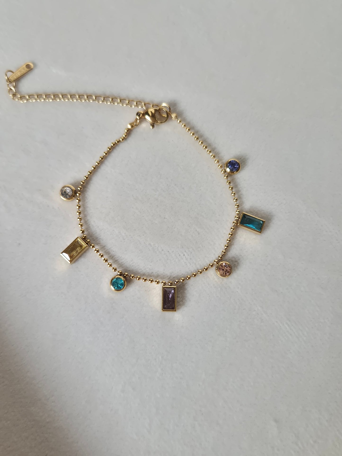Multi-colored Charm Bracelet