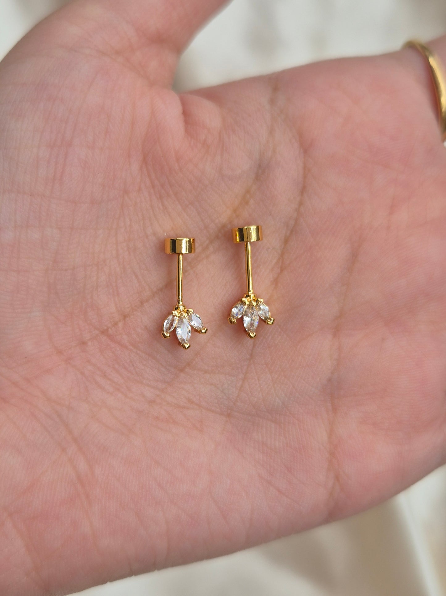 3 Petal Helix Studs
