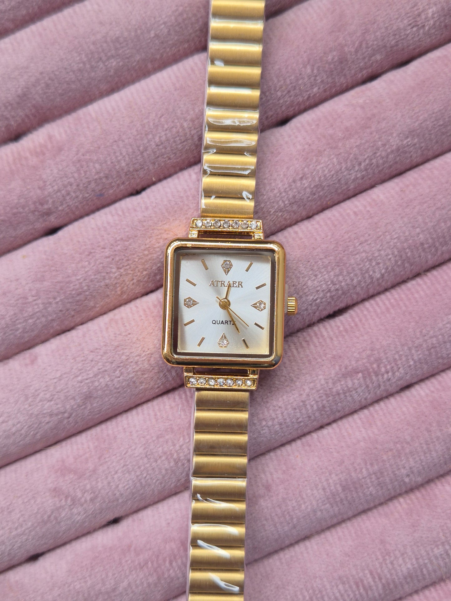 Studded Sq. Vintage Watch