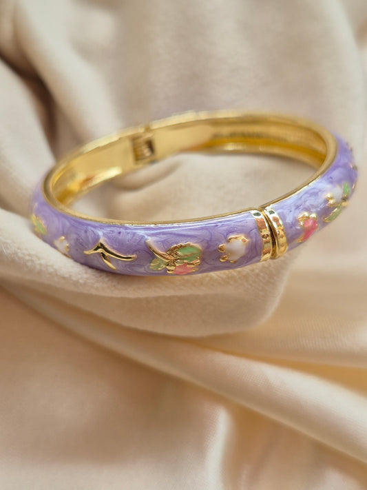 Purple Enamel Kada (Small Size)