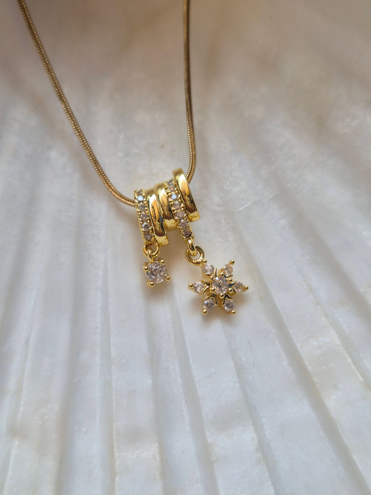 Flower Charm Necklace