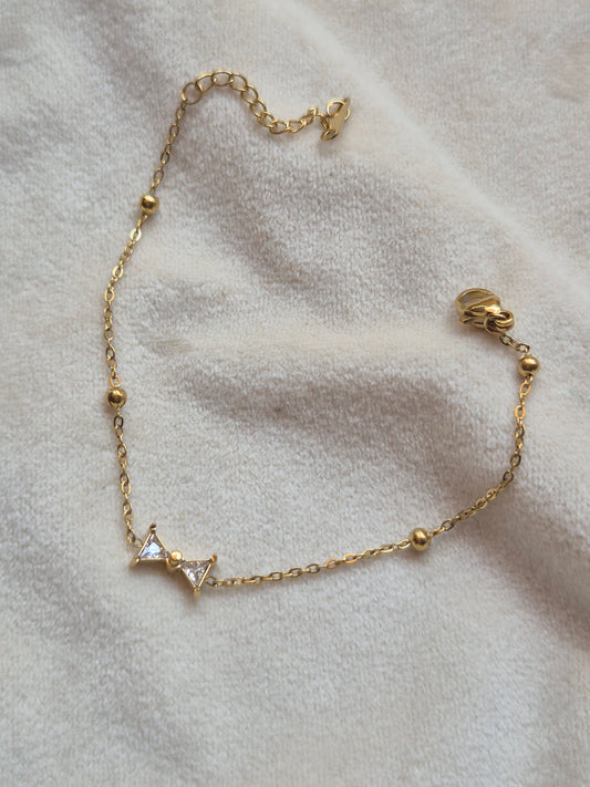 White Bow Bracelet