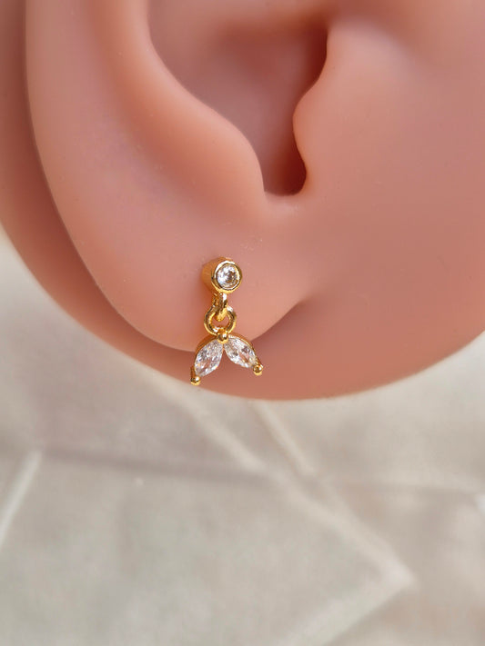 2 Petal Piercing Studs