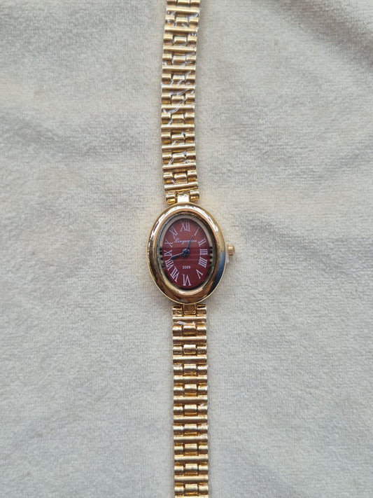 Vintage Watch (Red Dial)