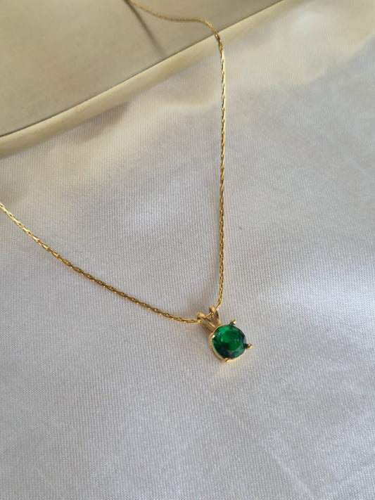 Green Stud Necklace