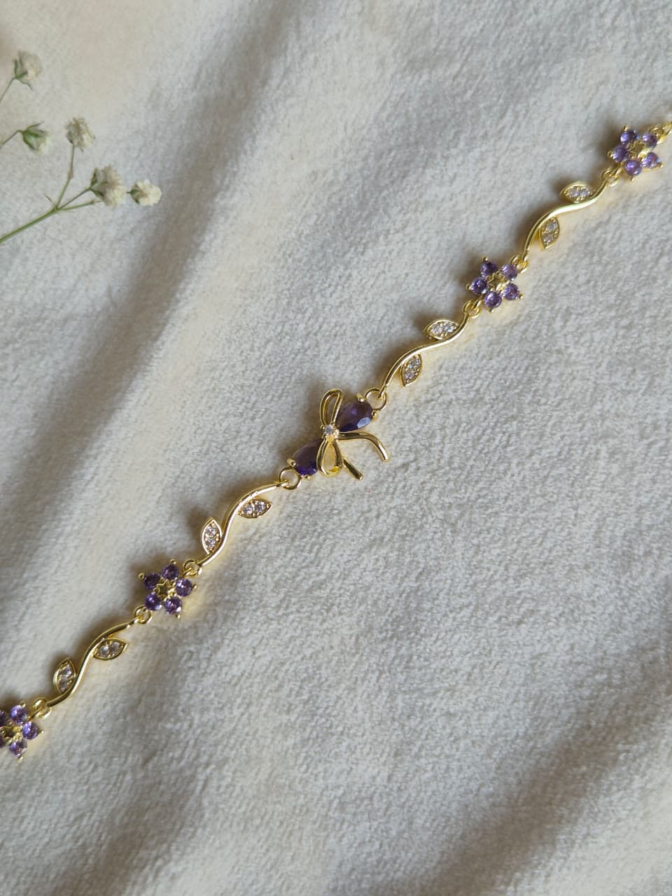 Purple Bow Bracelet (Small Size)