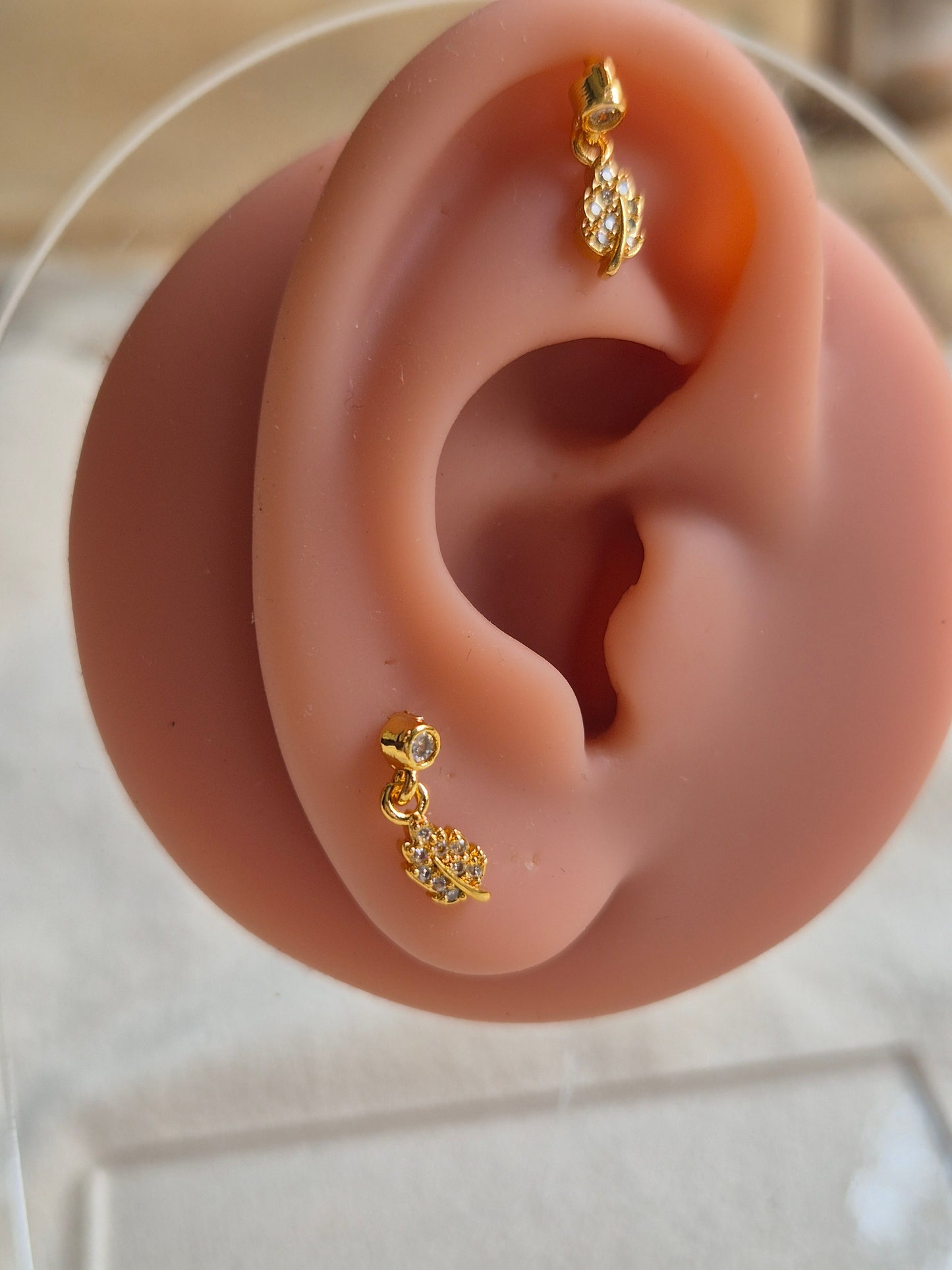 Leaf Piercing Studs