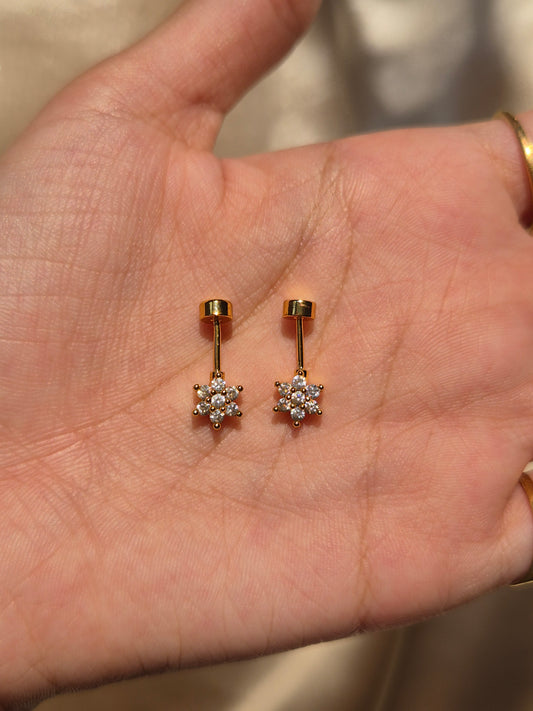 Flower Helix Studs
