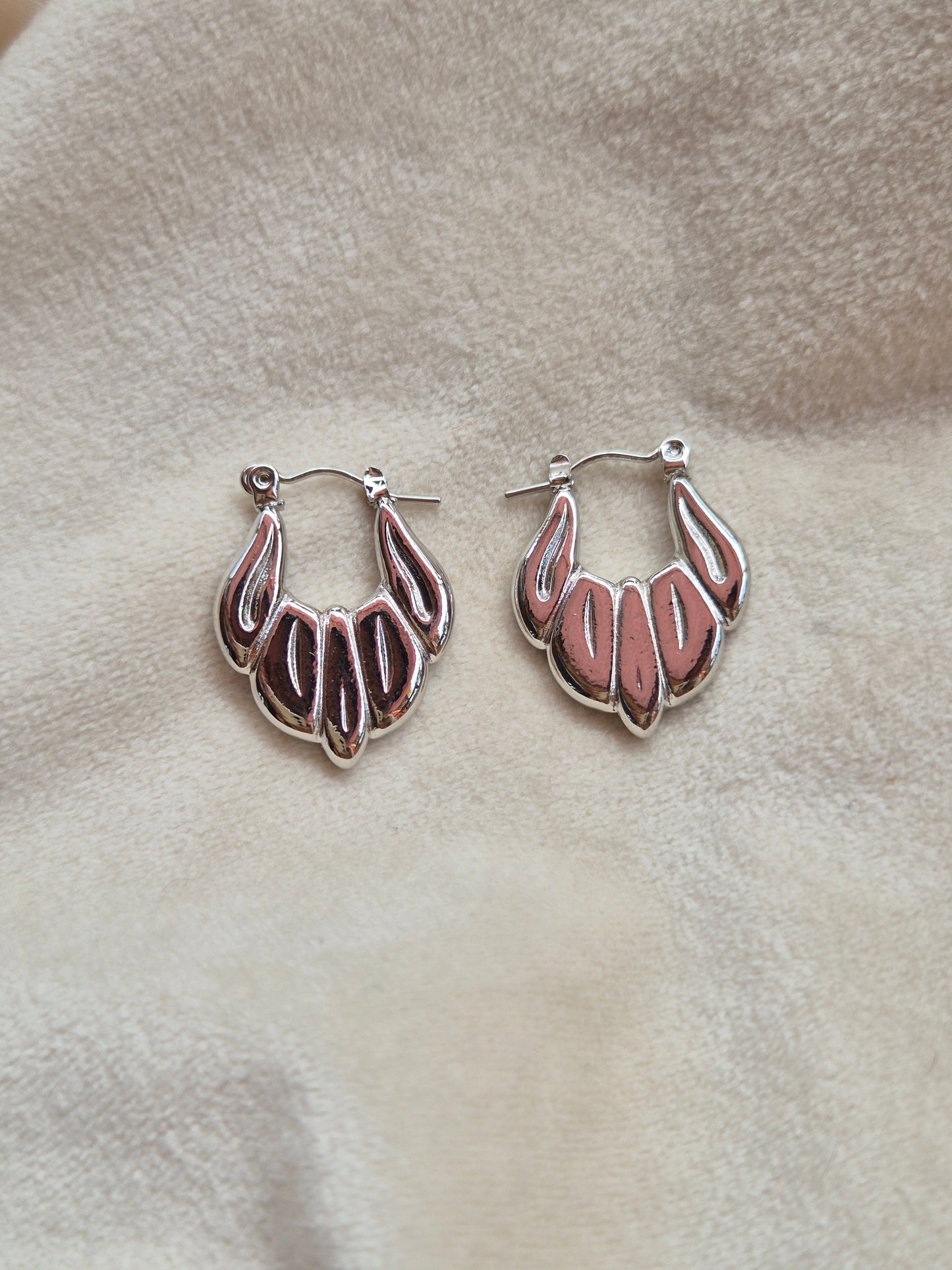 Silver Beth Hoops