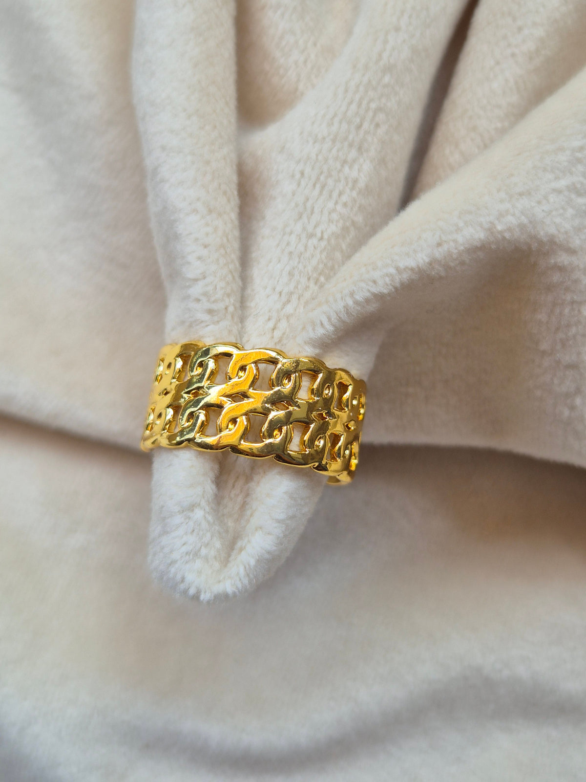 Double Layer Link Ring (adjustable)