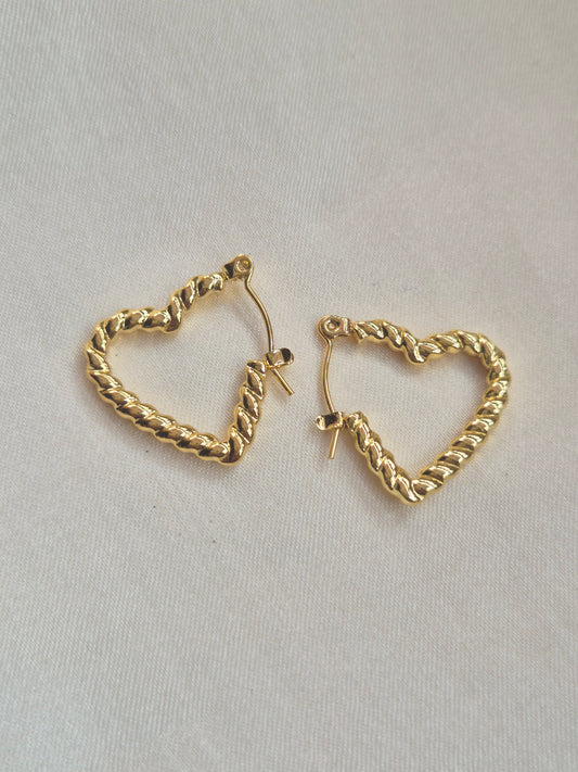 Rope Heart Hoops