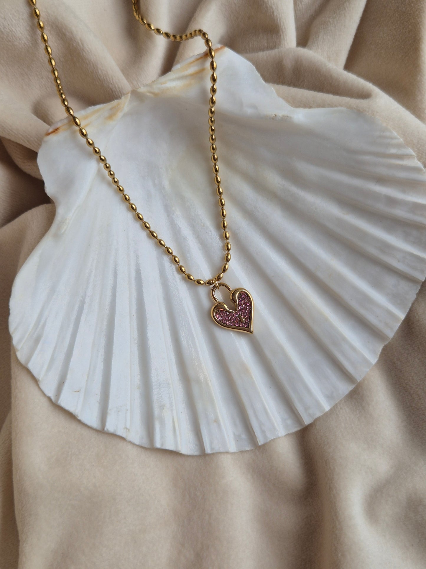 Pink Heart Necklace