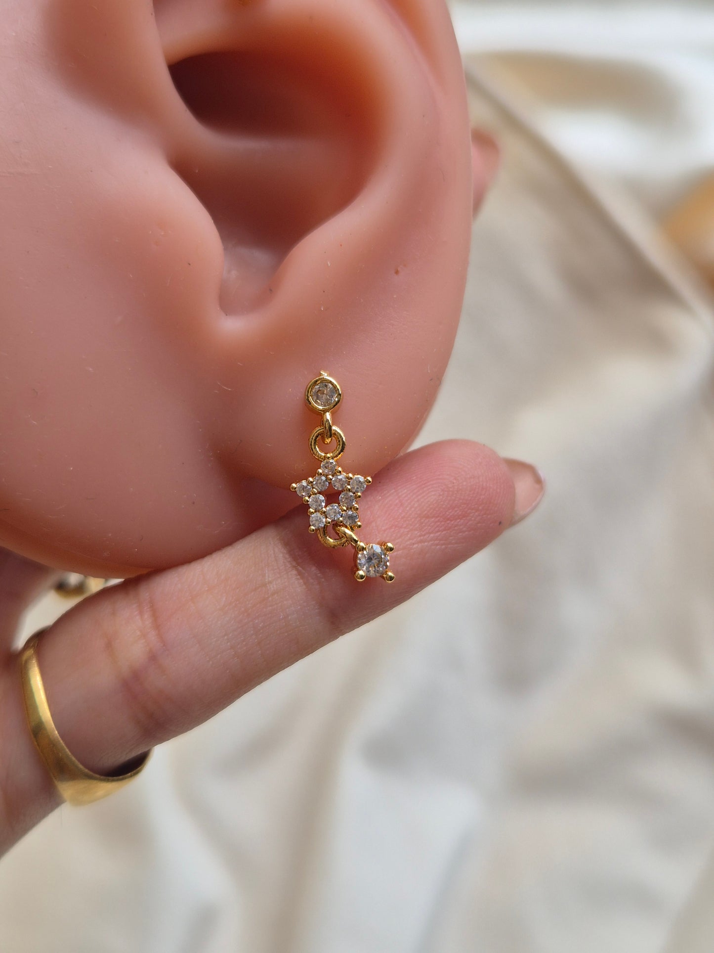 Elongated Star Studs