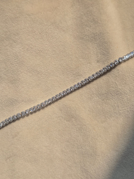 Silver Tennis Bracelet (normal size)