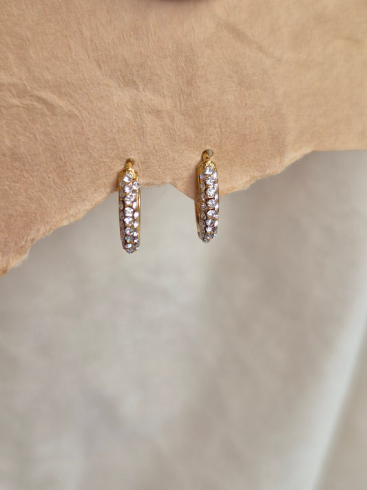 Studded Mini Hoops