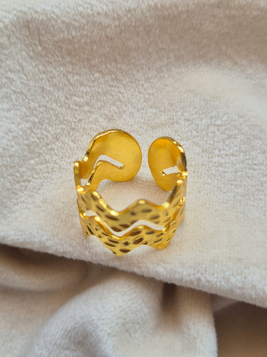Waves Ring (Adjustable)