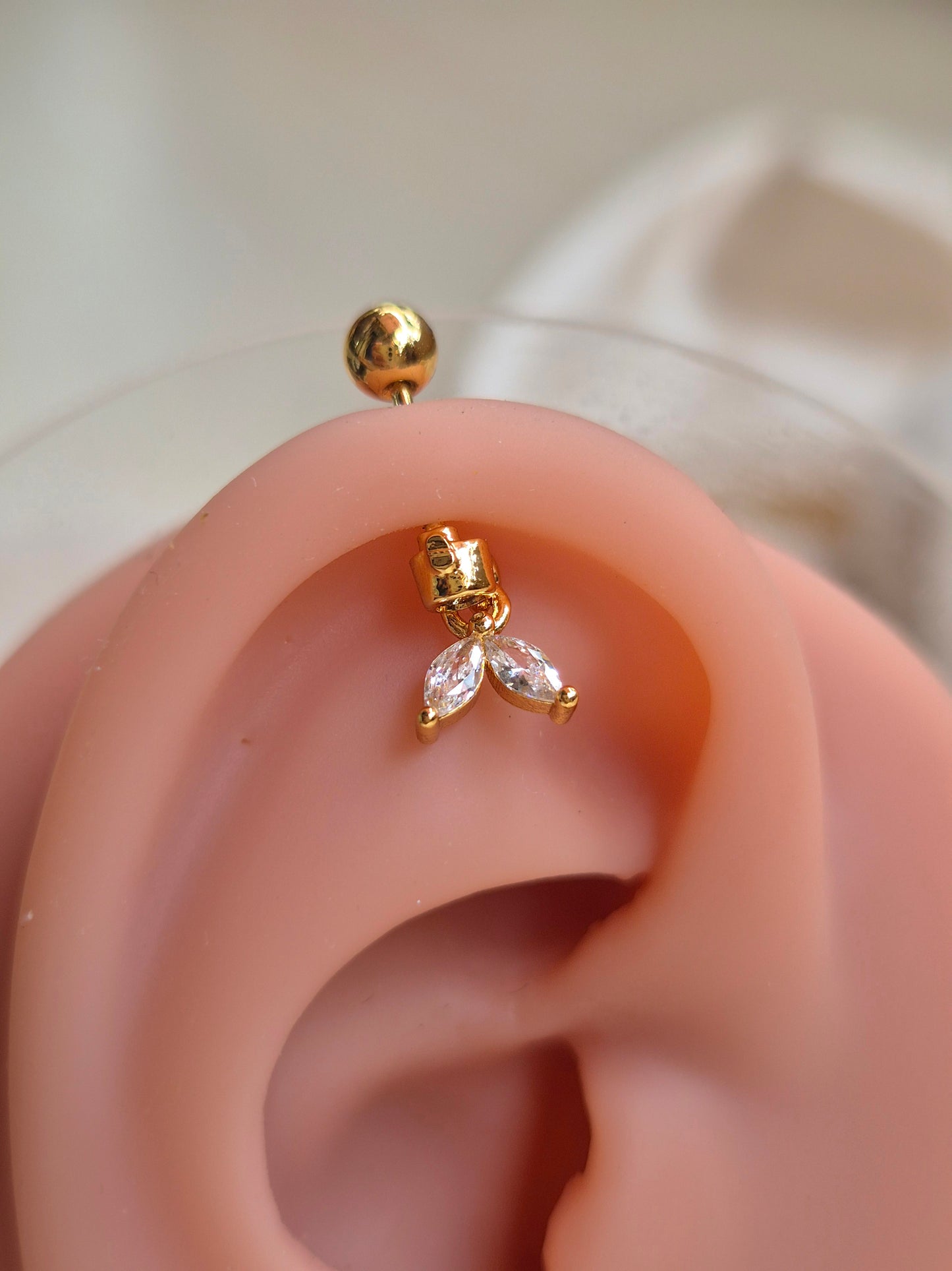 2 Petal Piercing Studs