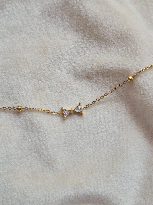 White Bow Bracelet