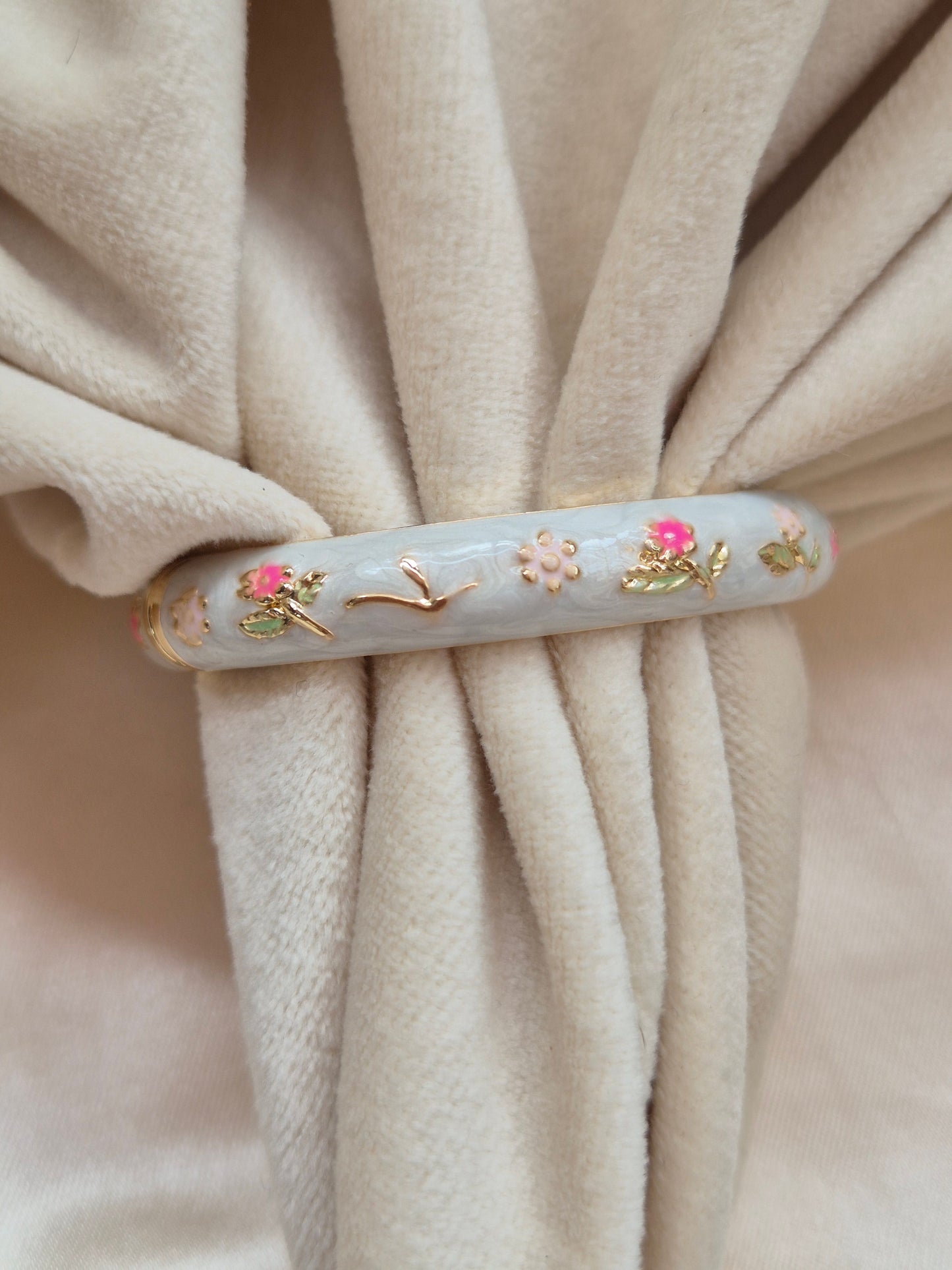 Baby Blue Enamel Kada (Small Size)