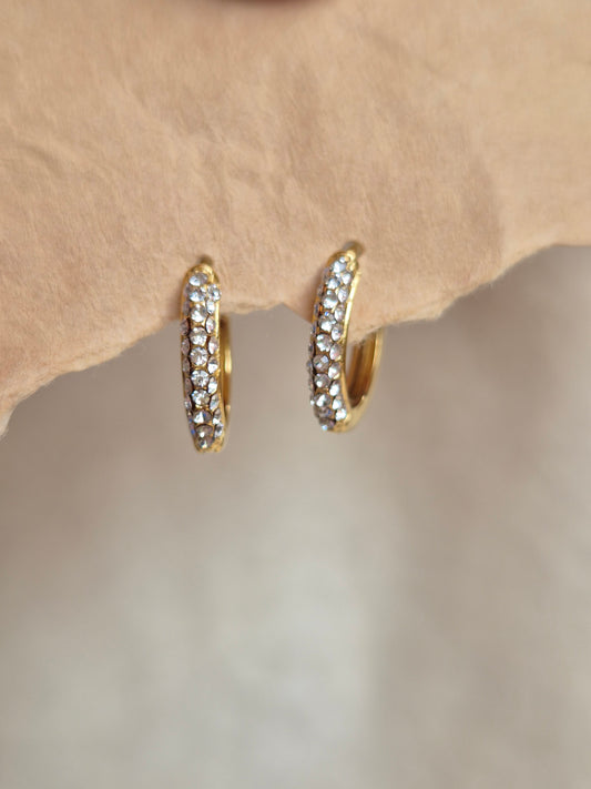 Studded Mini Hoops