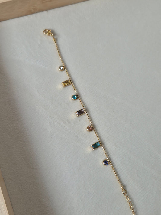 Multi-colored Charm Bracelet
