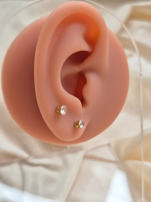 Single Stone Studs