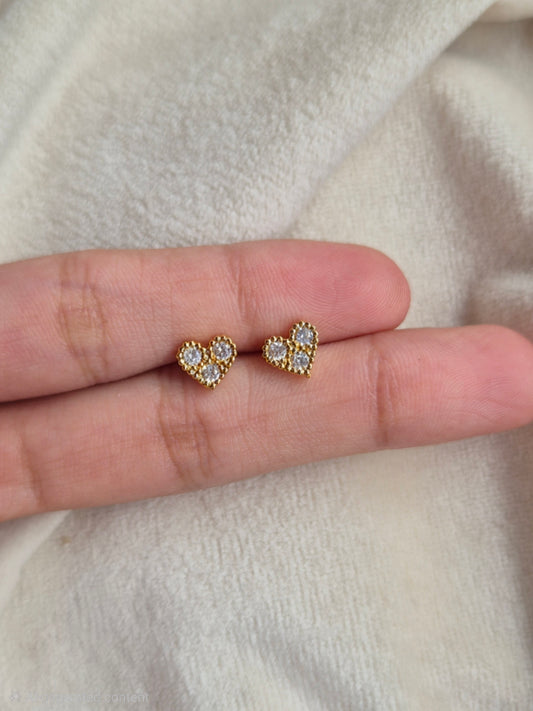 Heart Studs