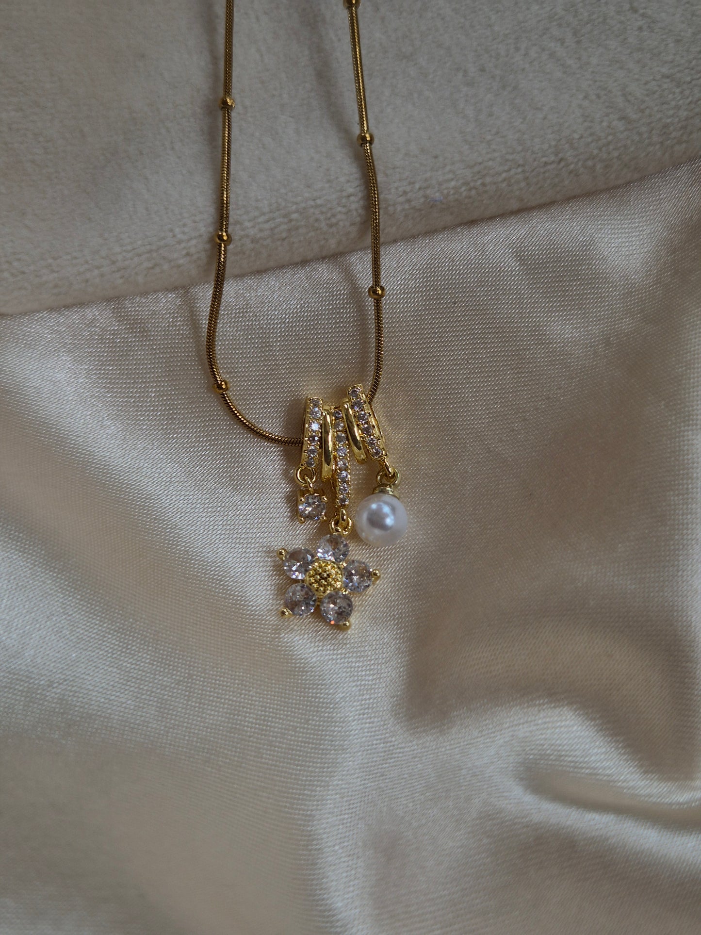 Flower Charm Necklace