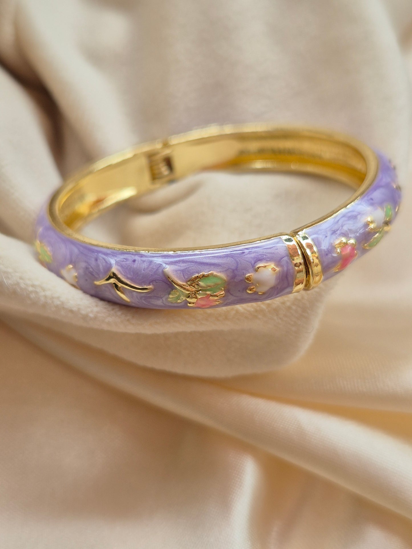 Purple Enamel Kada (Small Size)