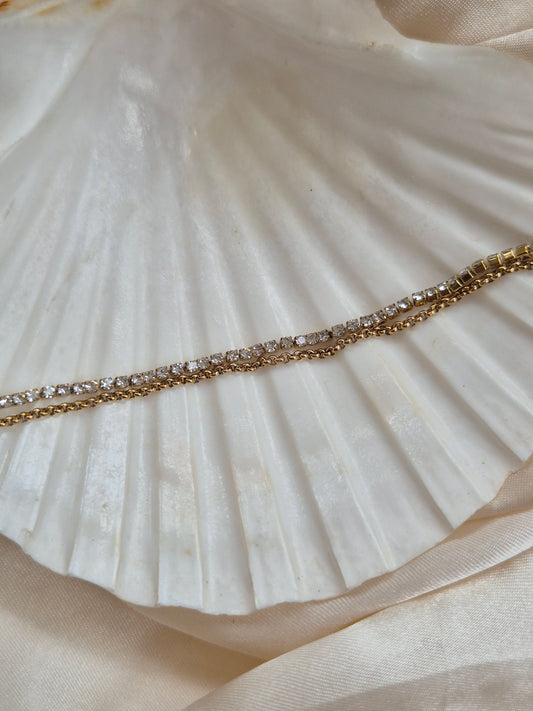 2 Layered Tennis Bracelet