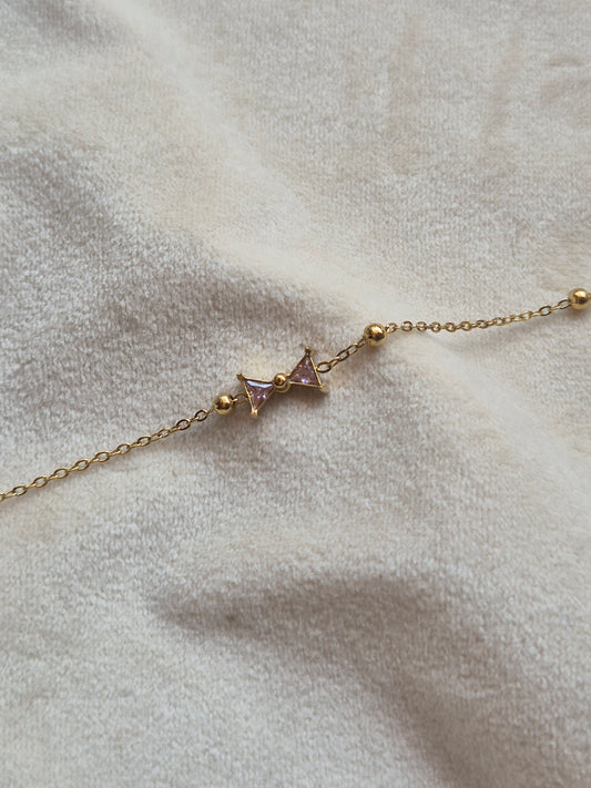 Pink Bow Bracelet