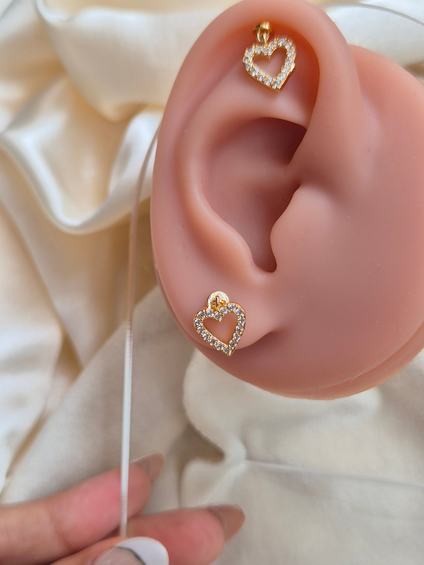 Heart Piercing Studs