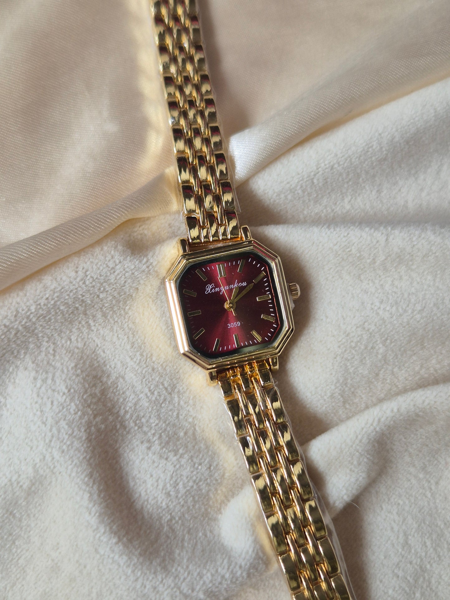 Cherry Red Vintage Watch