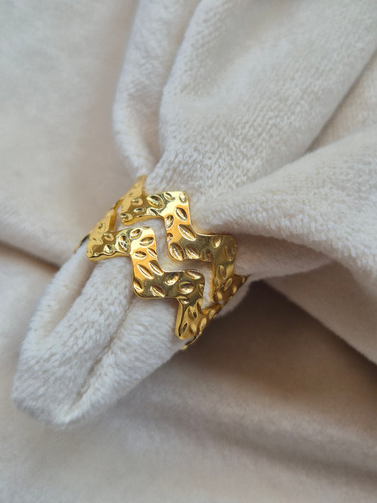 Waves Ring (Adjustable)