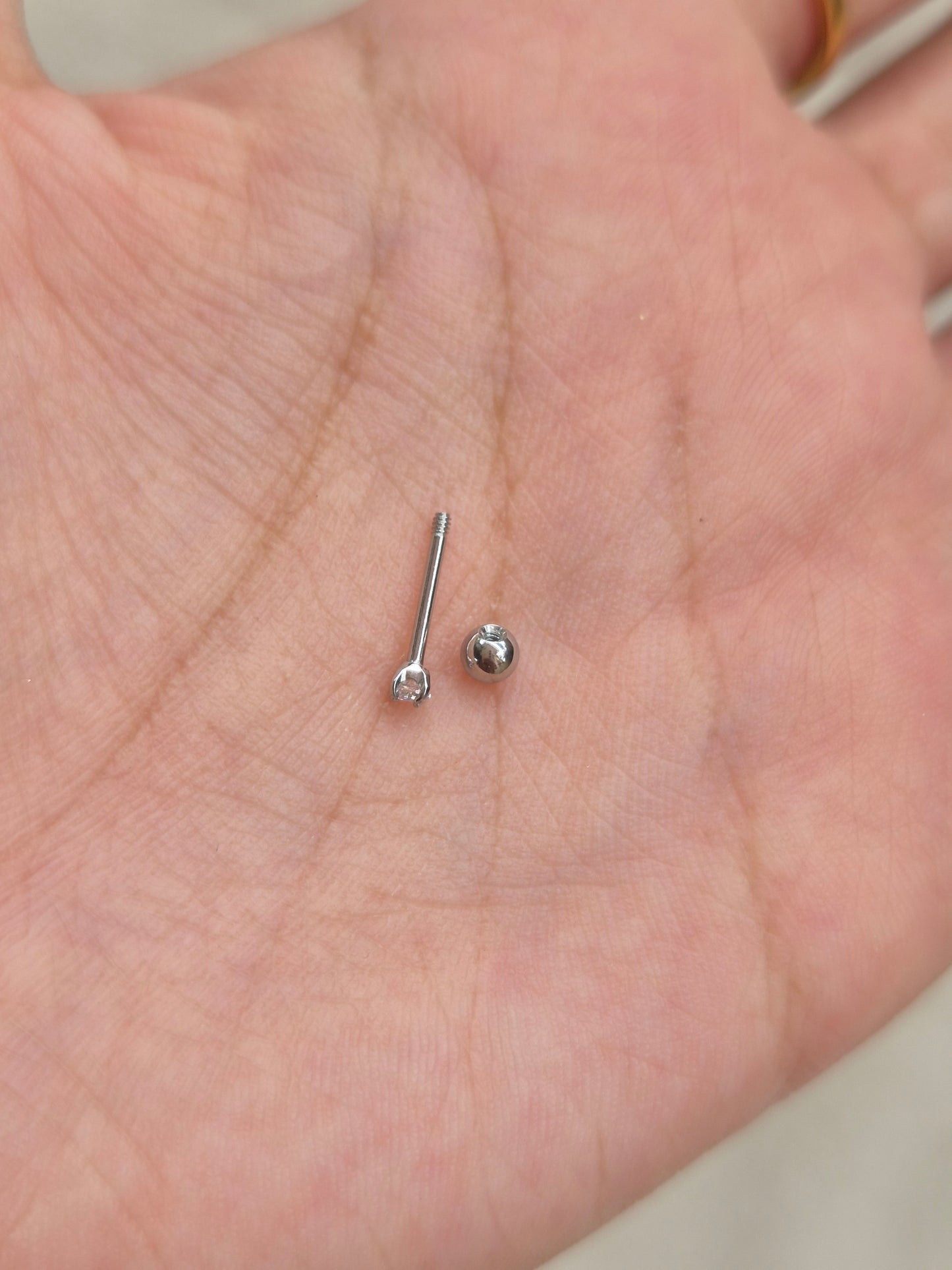 Silver Tiny Diamond Studs