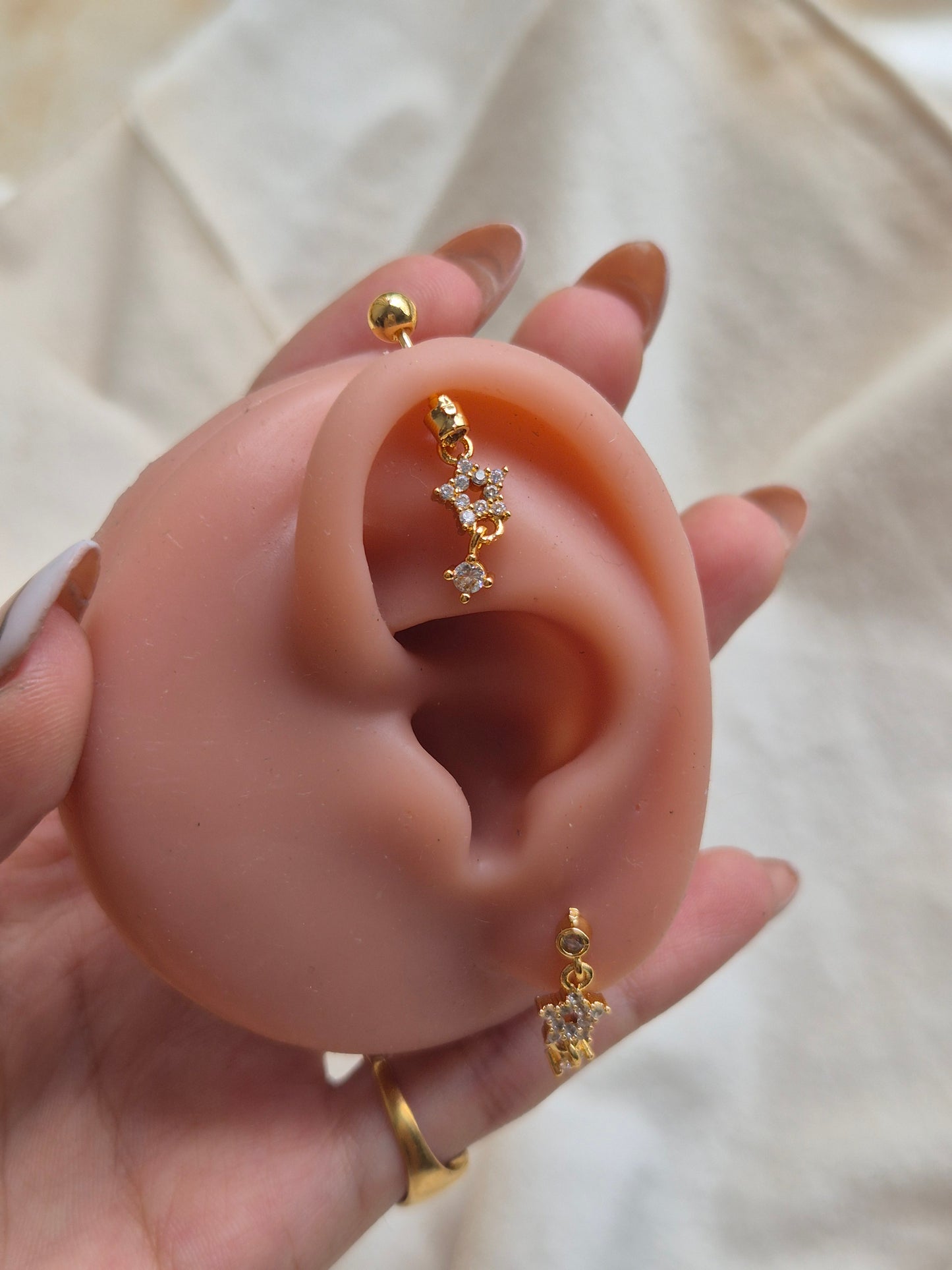 Elongated Star Studs