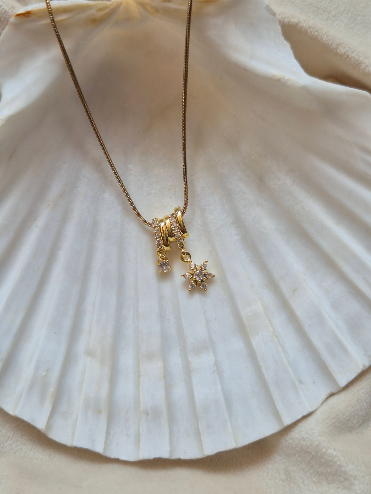 Flower Charm Necklace