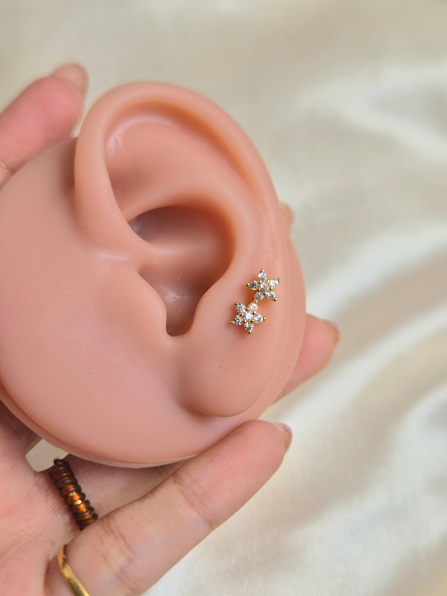 Double Flower Studs