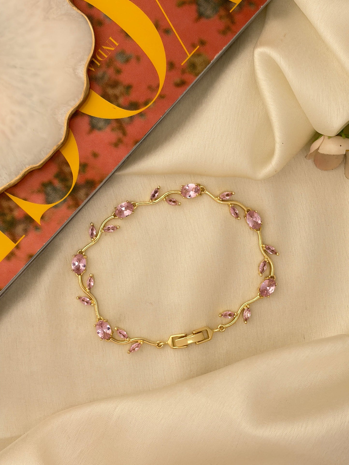Pink Tulip Bracelet